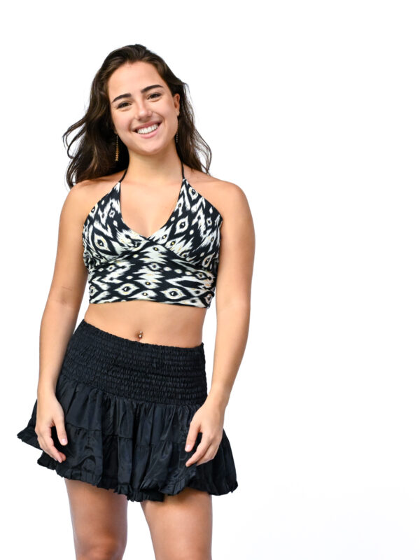 TOP REBECA + FALDA JARANA - Negro